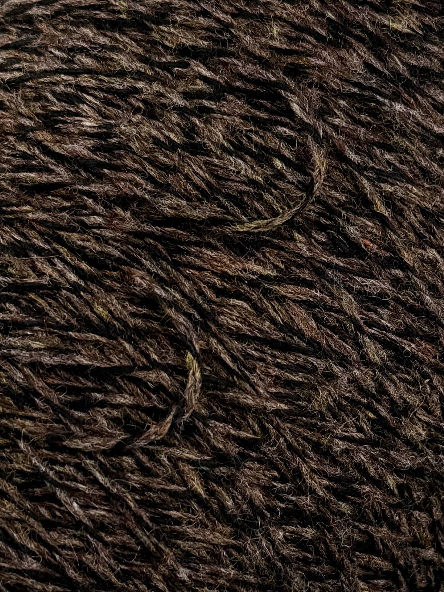 Loro Piana Twist Coarsehair 3/11 – 100% Kaschmirgarn mit Mouliné-Effekt col. Braun (Cod. C155 67176)